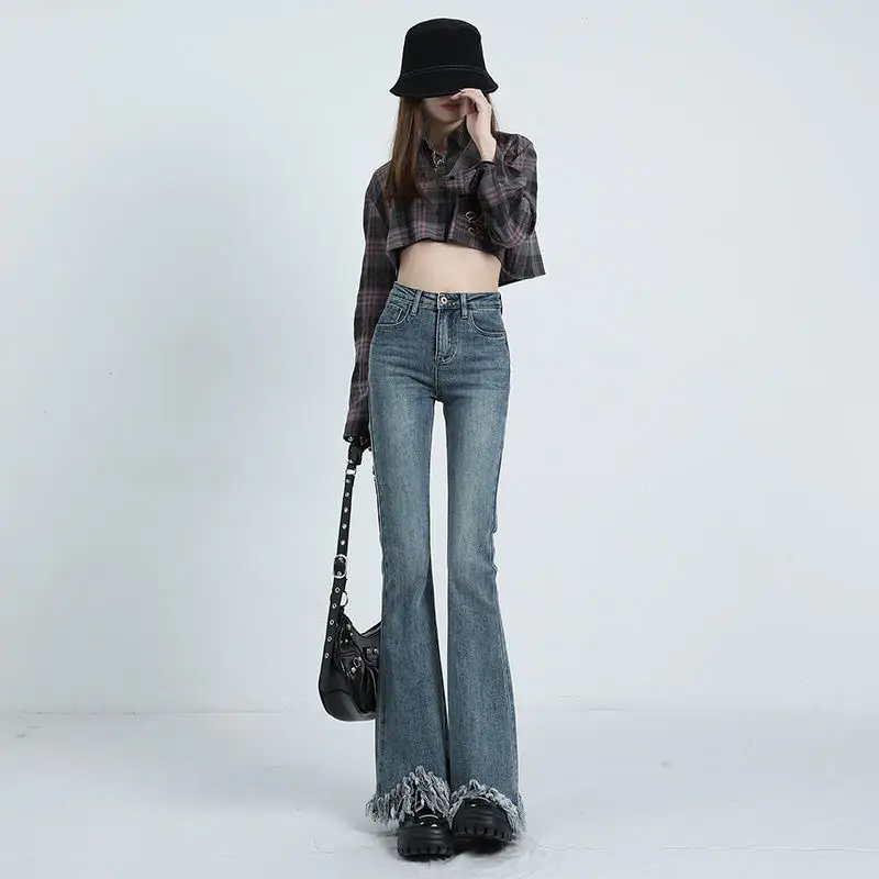 Black Micro La Jeans Women's Flared Pants for Petite - Image 5