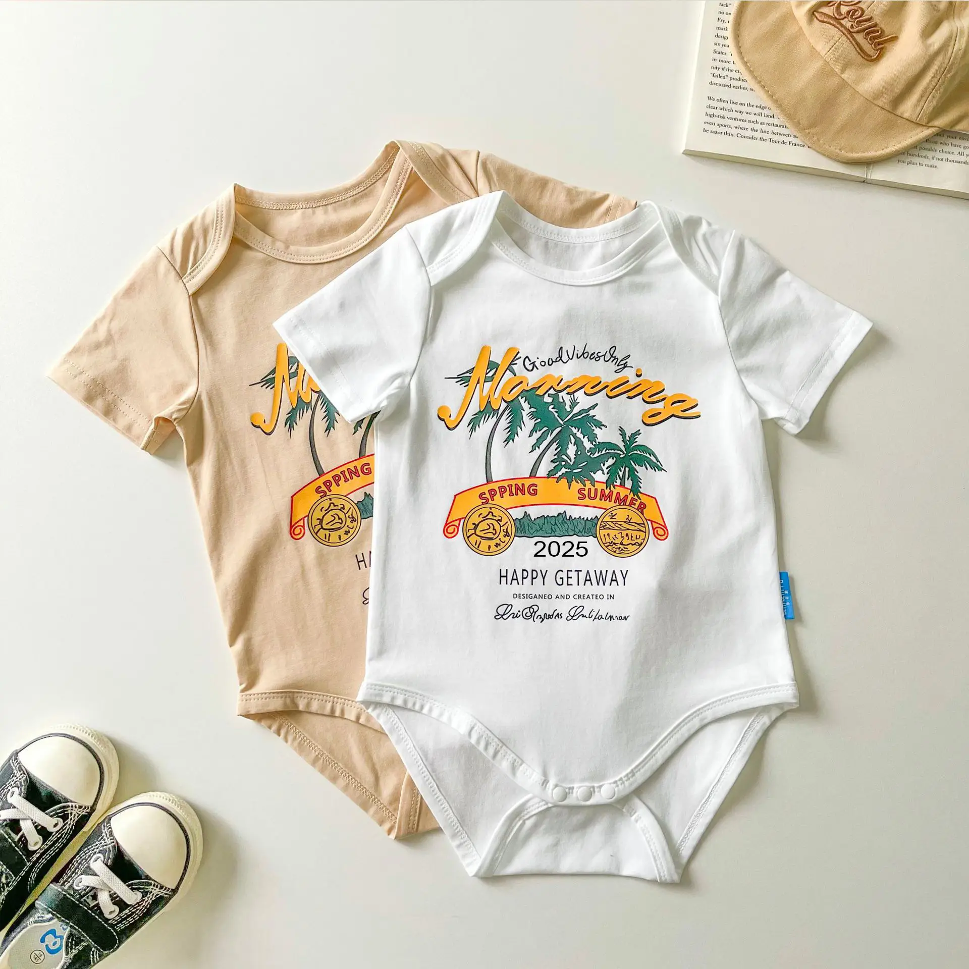 Family 3-T-Shirt Set White Printed Summer Wear — feature 12