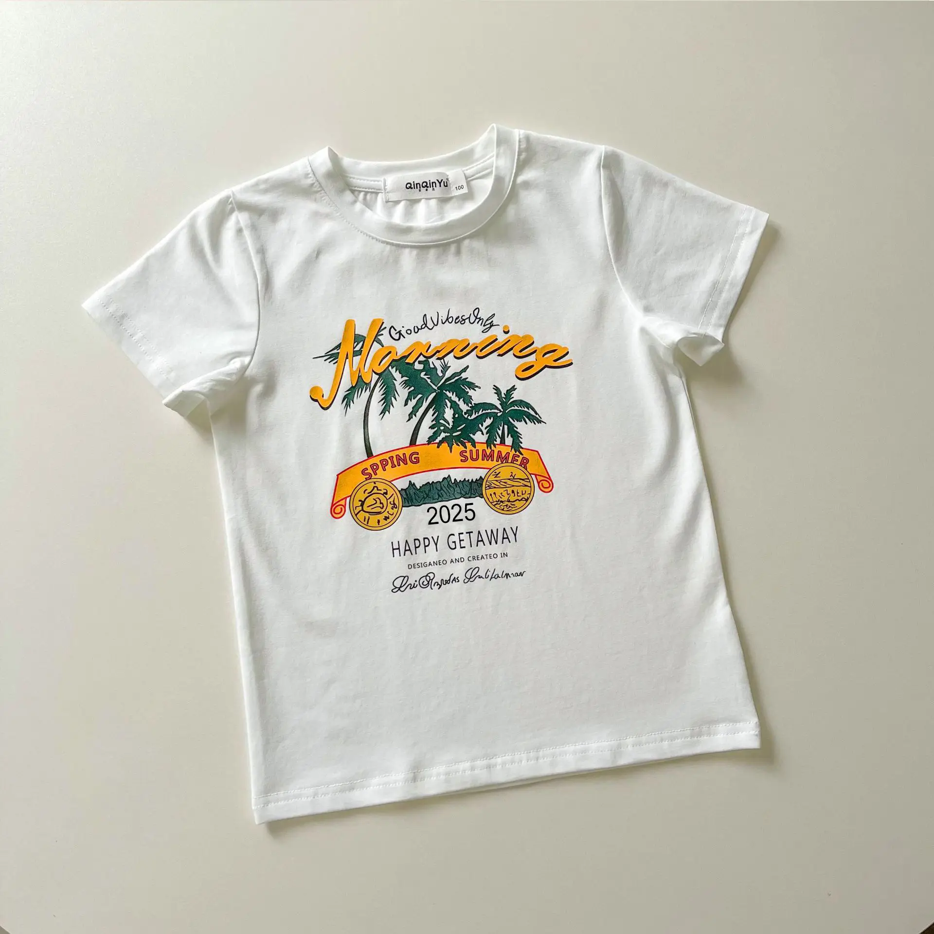 Family 3-T-Shirt Set White Printed Summer Wear — feature 17