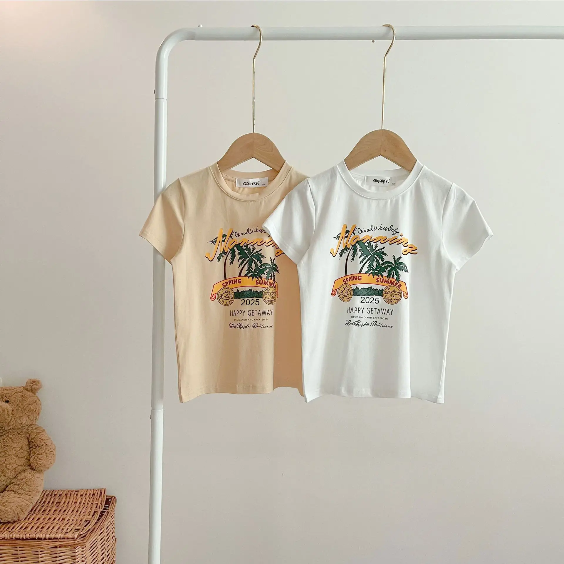 Family 3-T-Shirt Set White Printed Summer Wear — feature 18