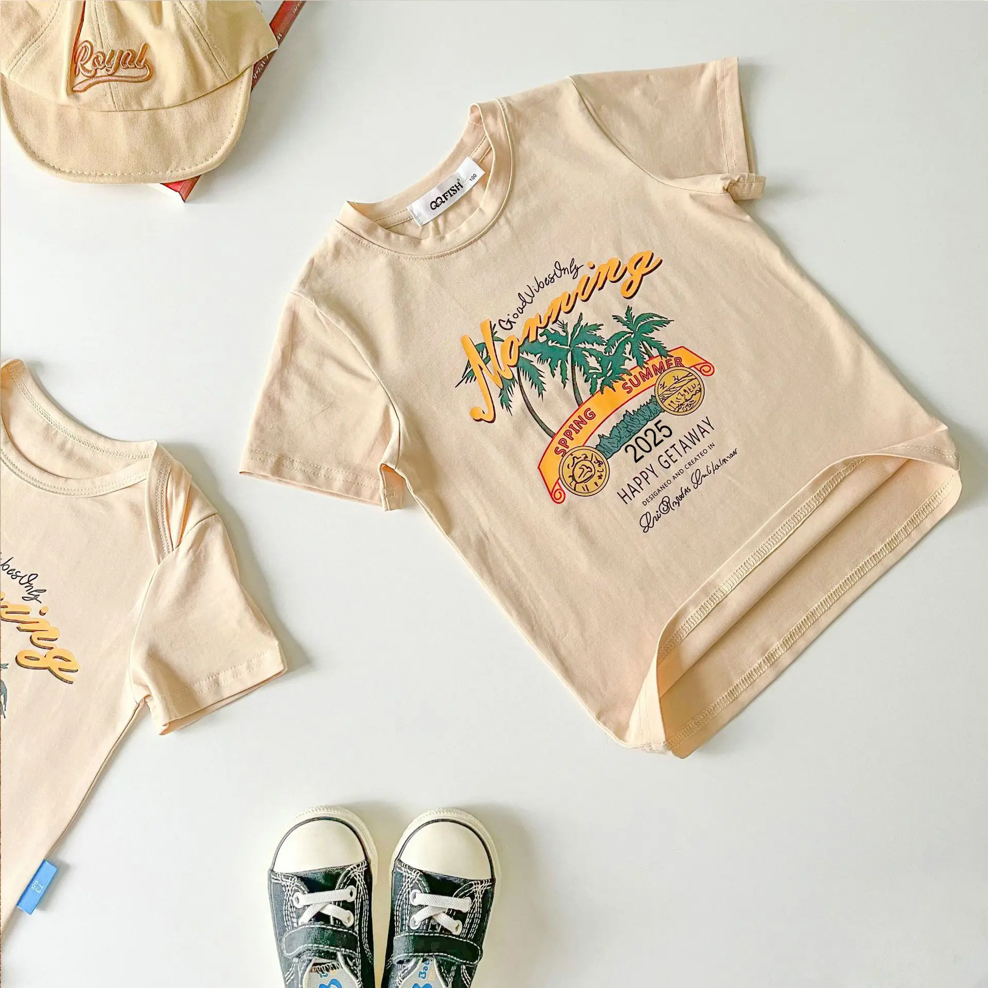 Family 3-T-Shirt Set White Printed Summer Wear — feature 21