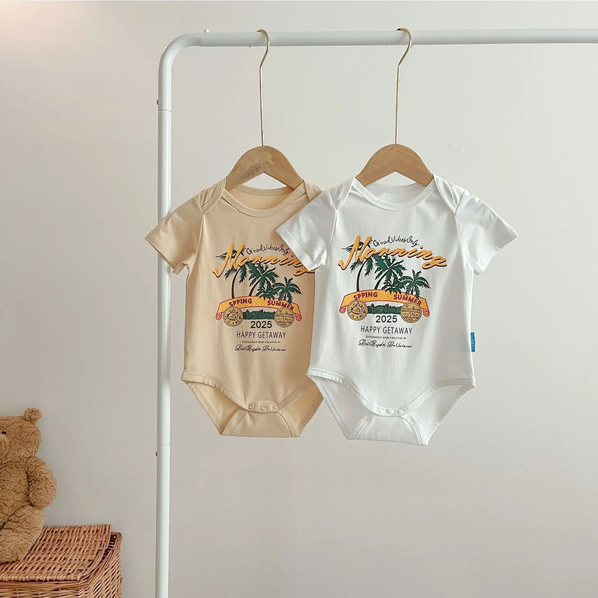 Family 3-T-Shirt Set White Printed Summer Wear — feature 7