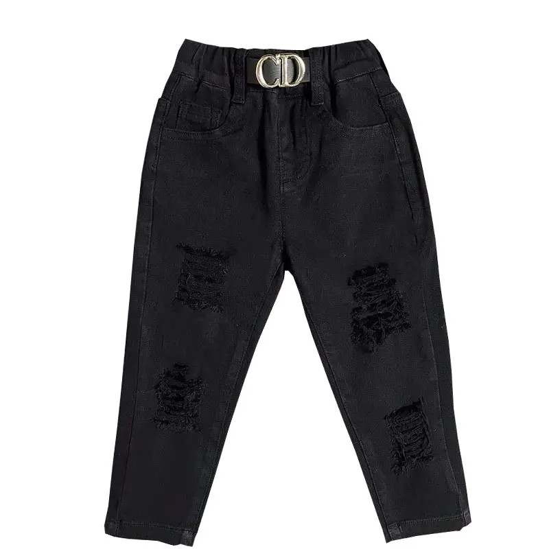 Children Black Stretch Jeans 2-7 Wear AA12183 - Image 9
