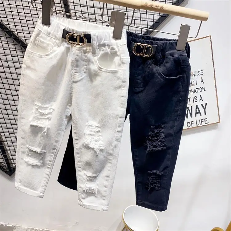Children Black Stretch Jeans 2-7 Wear AA12183 — feature 11