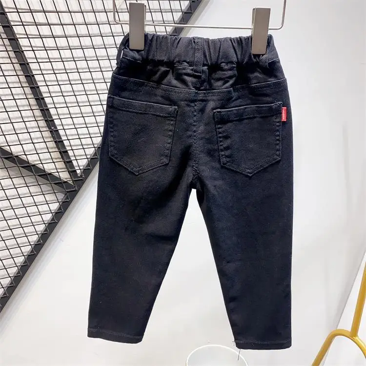 Children Black Stretch Jeans 2-7 Wear AA12183 — feature 3