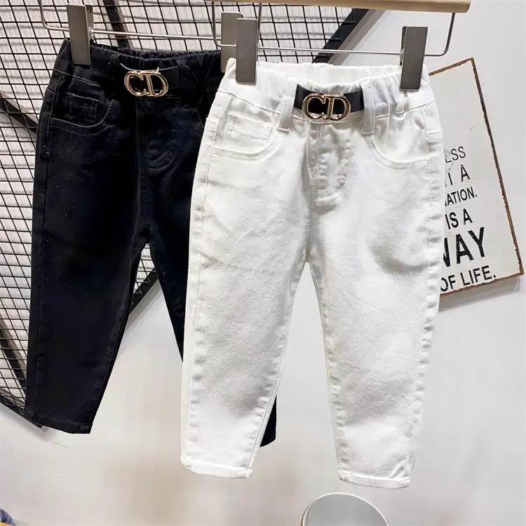 Children Black Stretch Jeans 2-7 Wear AA12183 — feature 8