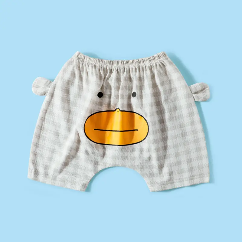Blue Sheep Print Cotton Shorts for Boys Girls Summer - Image 6