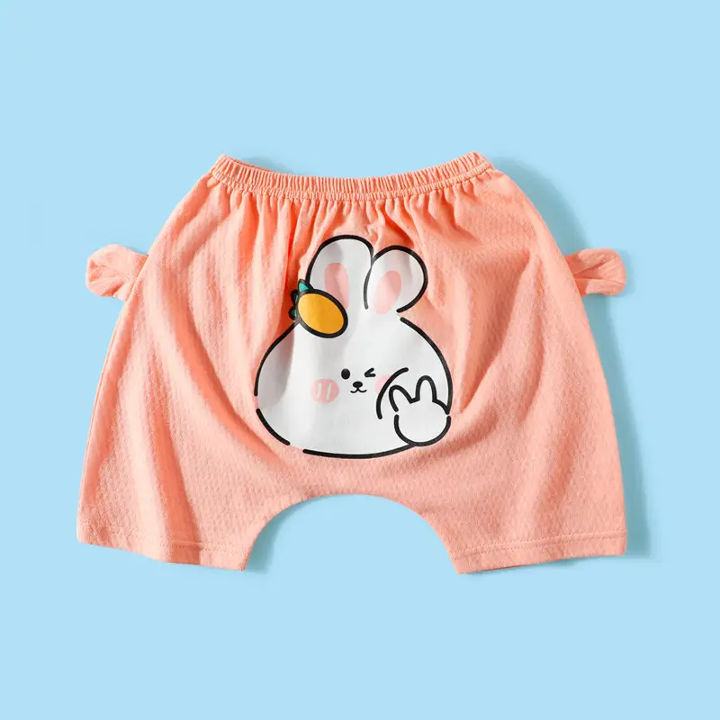 Blue Sheep Print Cotton Shorts for Boys Girls Summer - Image 8