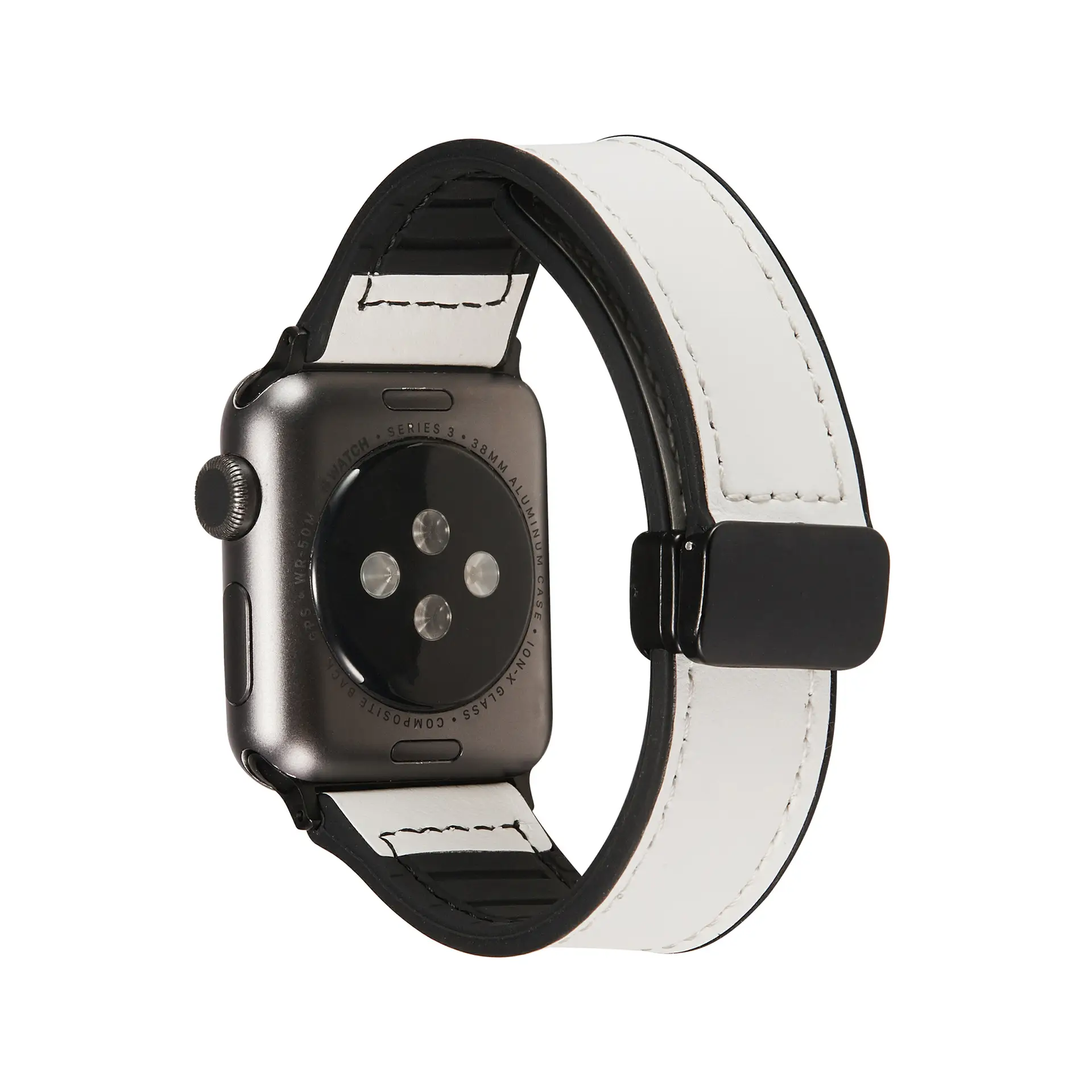 Apple Watch8 Magnetic Silicone Strap Black - Image 12