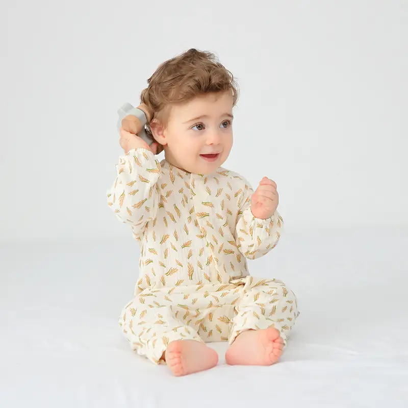 Baby Cotton Gauze Jumpsuit Spring Summer Newborn - Image 12