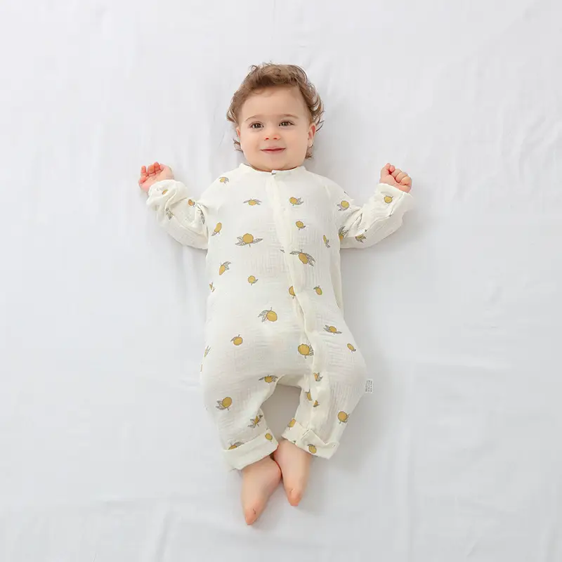 Baby Cotton Gauze Jumpsuit Spring Summer Newborn - Image 13