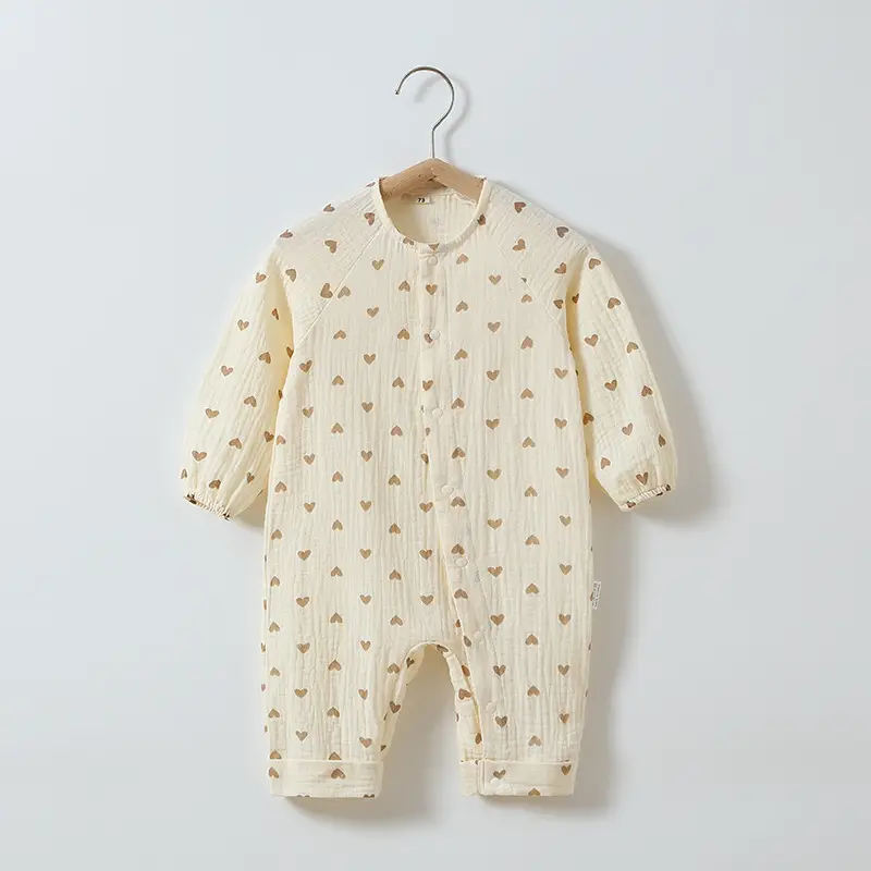 Baby Cotton Gauze Jumpsuit Spring Summer Newborn - Image 2