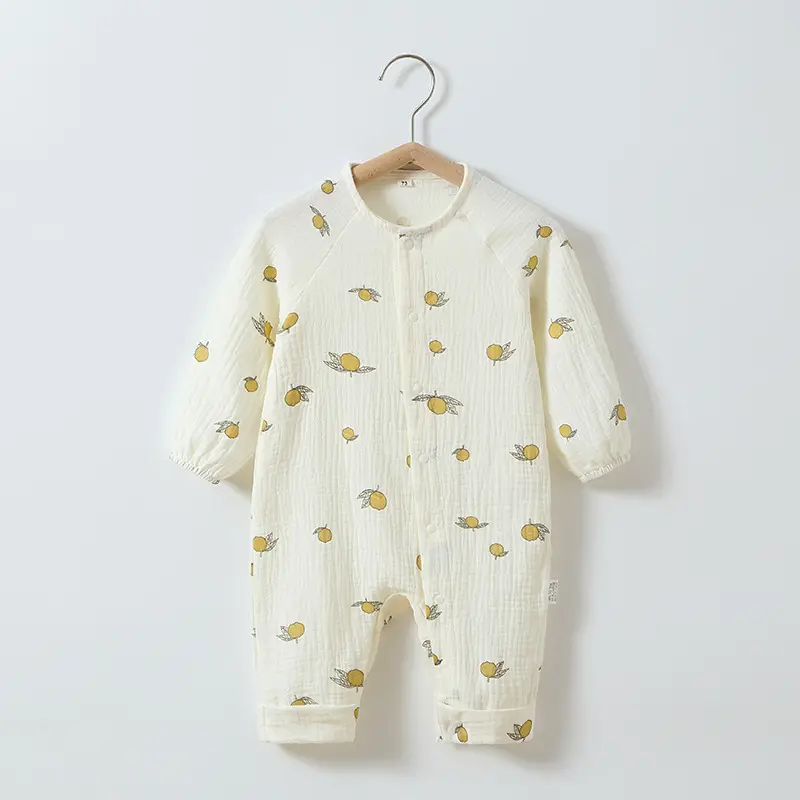 Baby Cotton Gauze Jumpsuit Spring Summer Newborn - Image 4