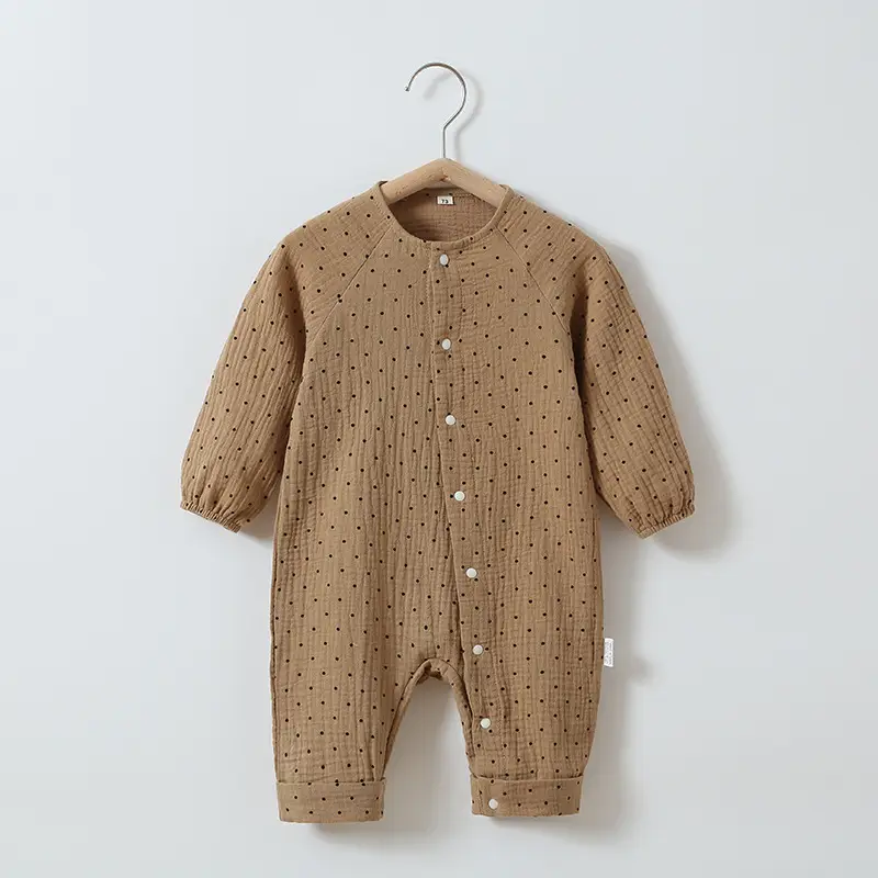 Baby Cotton Gauze Jumpsuit Spring Summer Newborn - Image 5