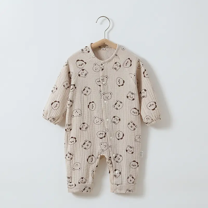 Baby Cotton Gauze Jumpsuit Spring Summer Newborn - Image 7