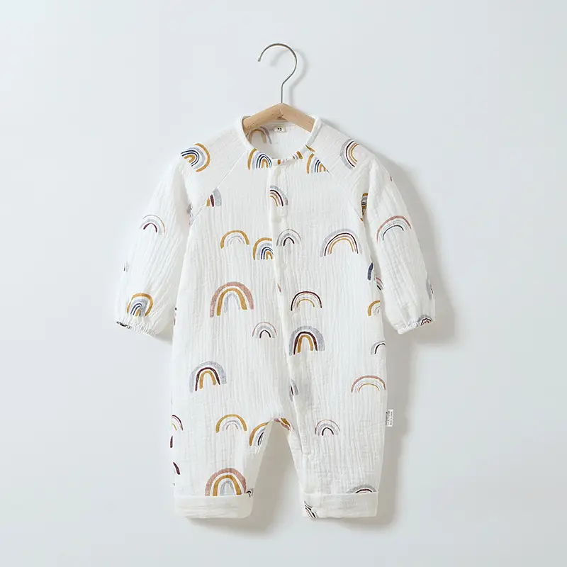 Baby Cotton Gauze Jumpsuit Spring Summer Newborn - Image 9