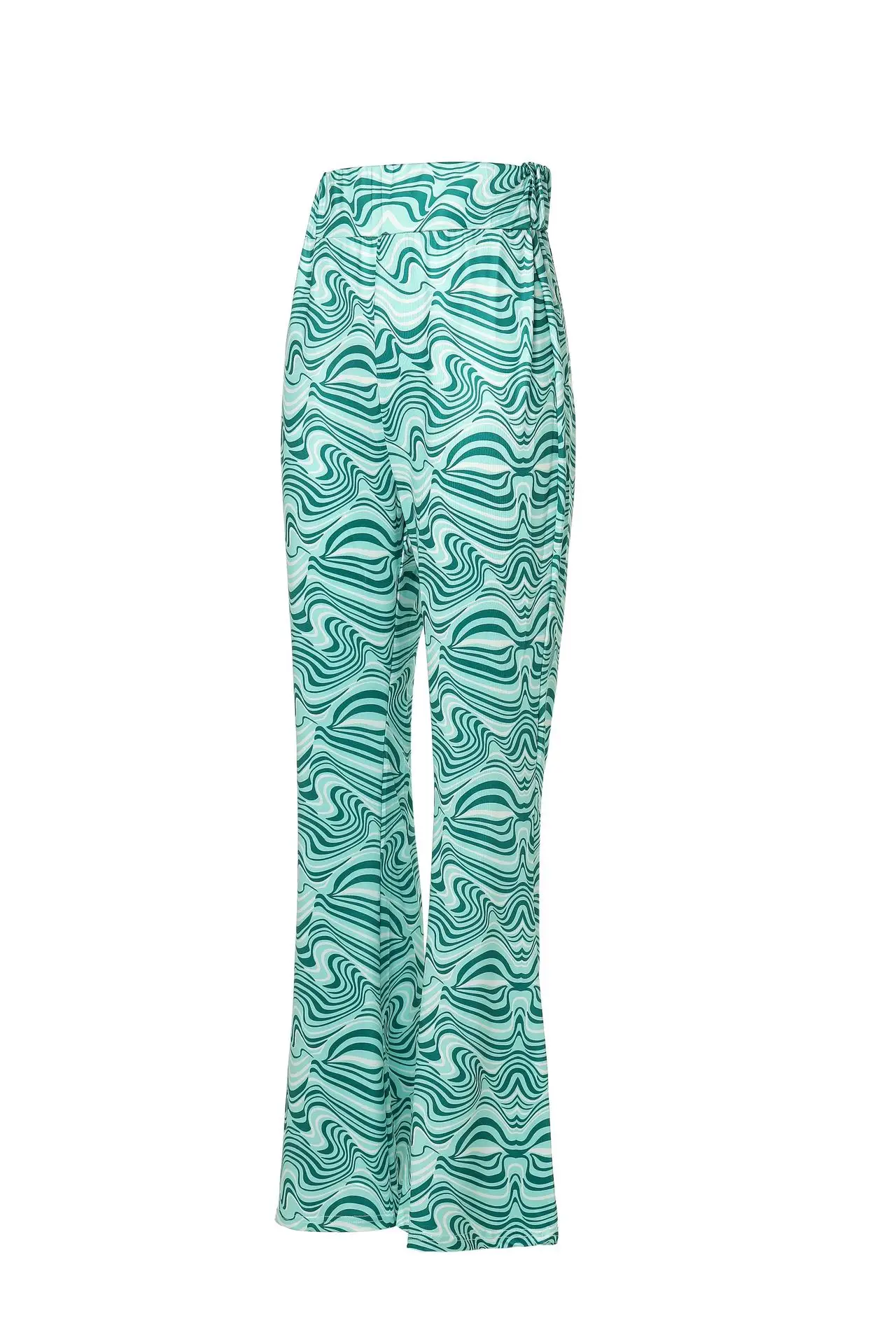 Pink Printed 3-Piece Women's T-Shirt Pants Suit Set — feature 14