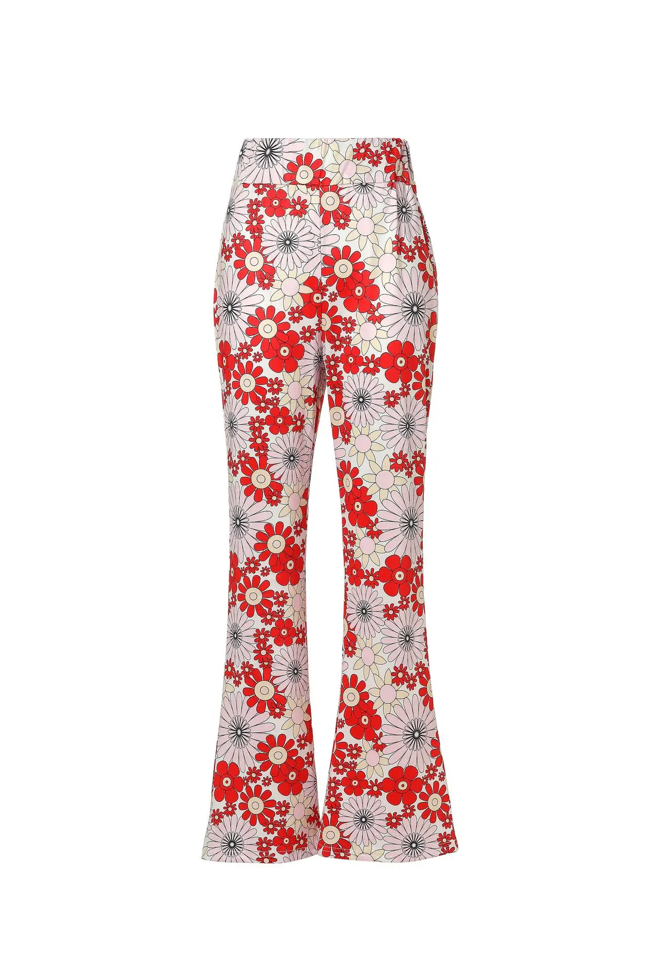 Pink Printed 3-Piece Women's T-Shirt Pants Suit Set — feature 21