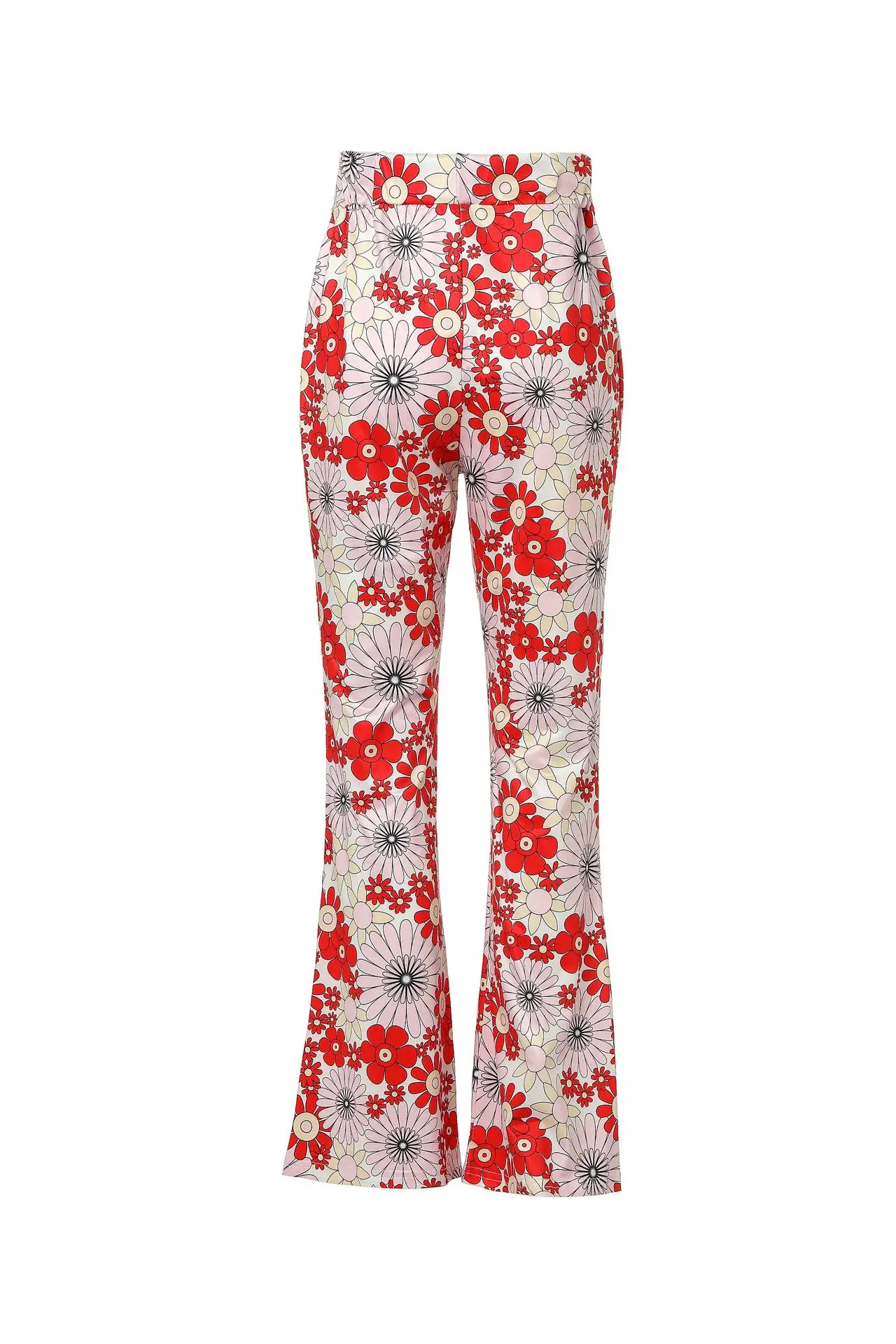 Pink Printed 3-Piece Women's T-Shirt Pants Suit Set — feature 23
