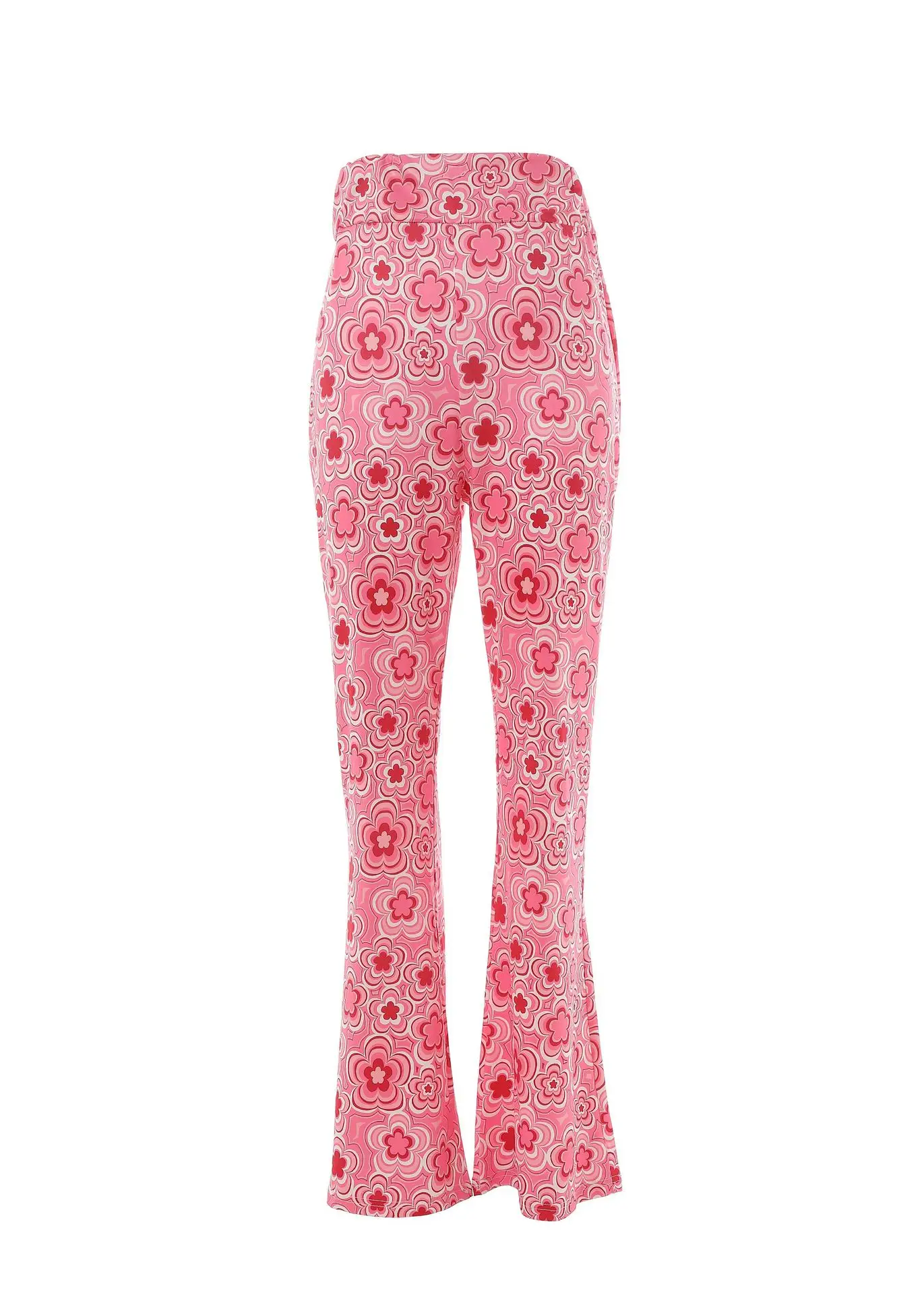 Pink Printed 3-Piece Women's T-Shirt Pants Suit Set — feature 30
