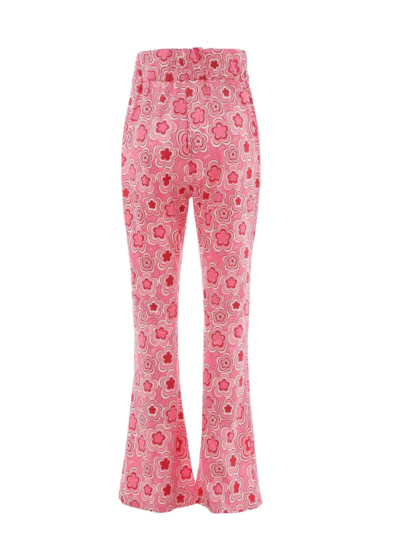 Pink Printed 3-Piece Women's T-Shirt Pants Suit Set — feature 31