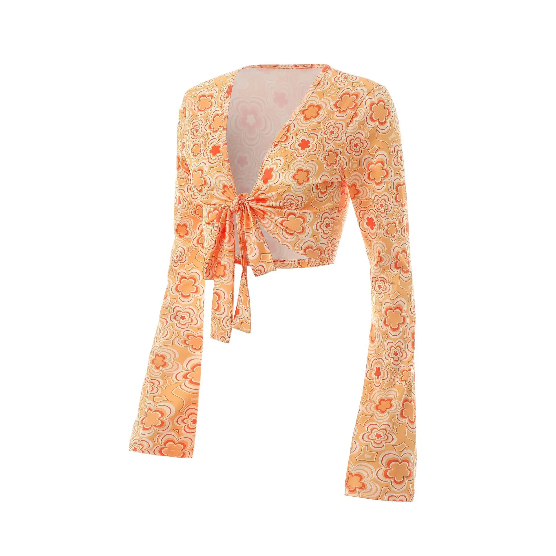 Pink Printed 3-Piece Women's T-Shirt Pants Suit Set — feature 36