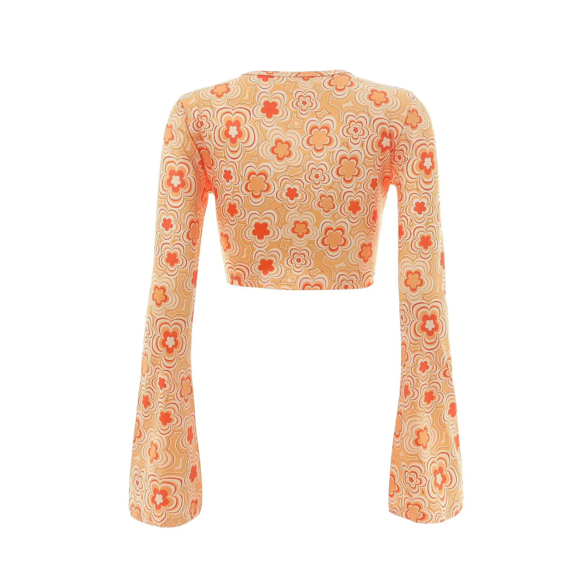 Pink Printed 3-Piece Women's T-Shirt Pants Suit Set — feature 37