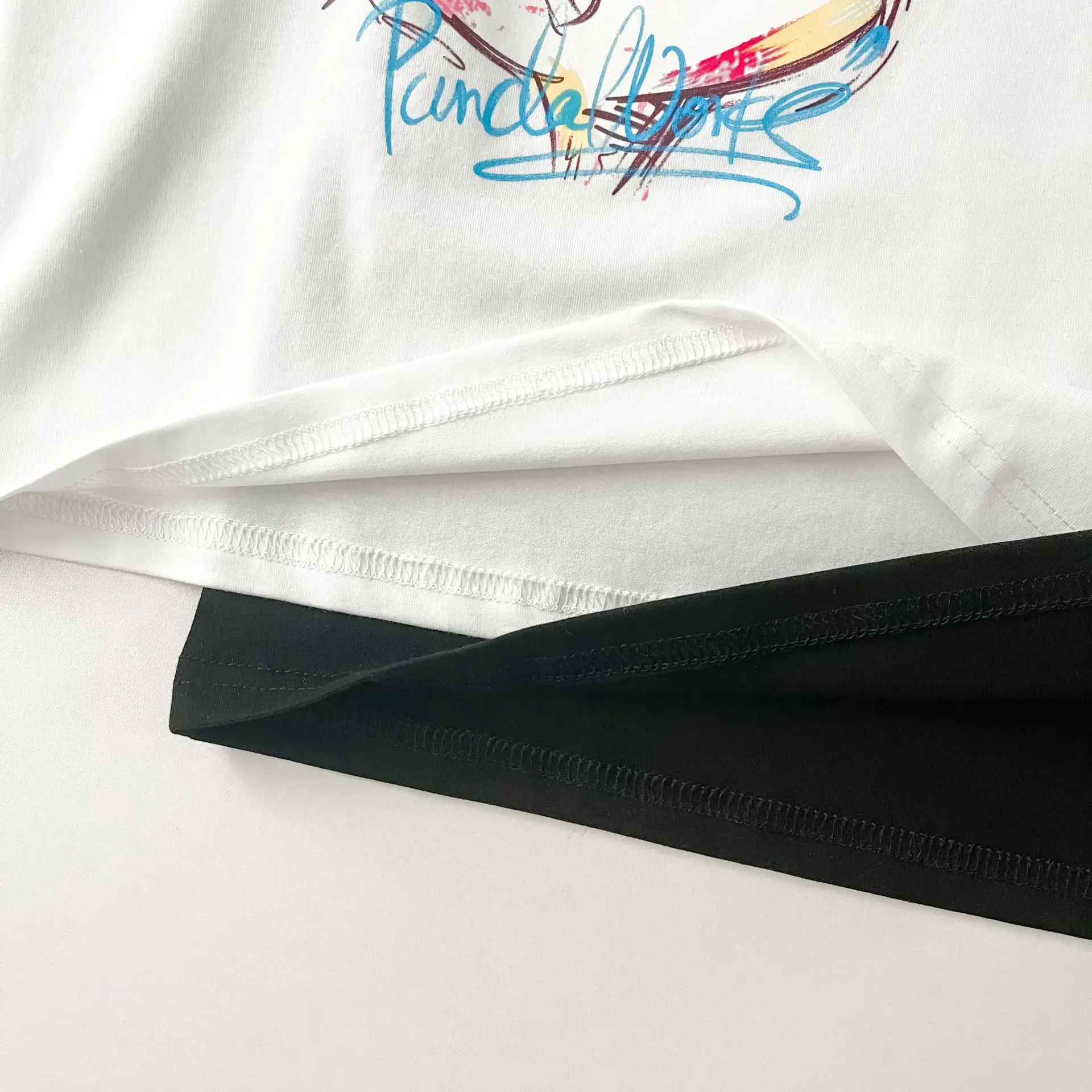 Rabbit Print Cotton T-Shirt Set for Kids — feature 26