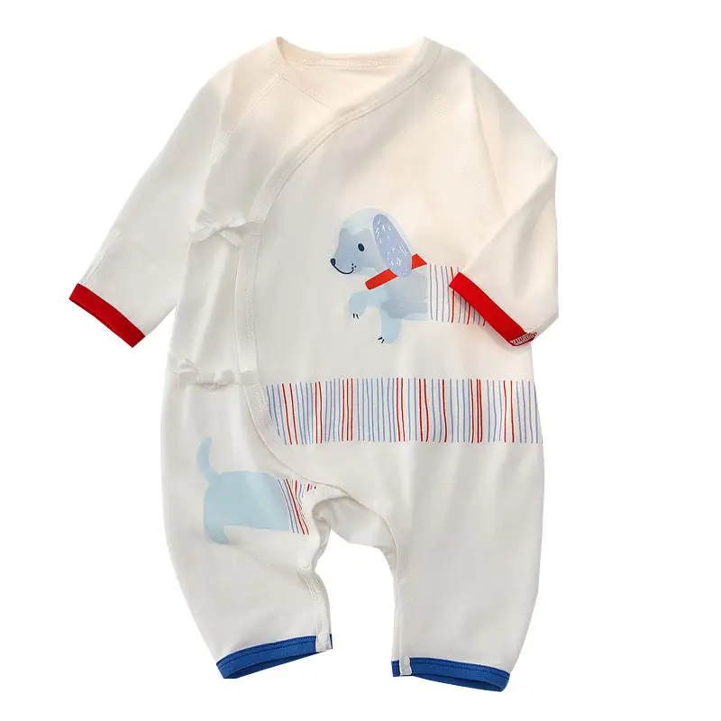 Baby Modal Pajamas White Dinosaur Print Newborn - Image 6