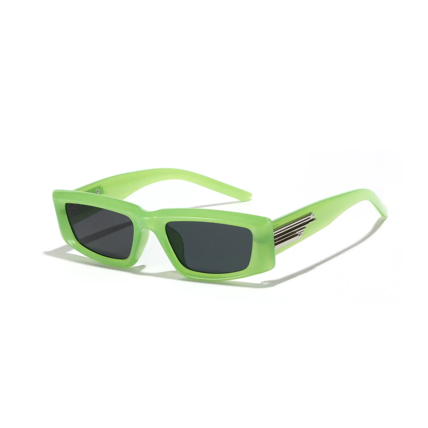 Men's Grey Square Sunglasses Dark Lenses Y2K