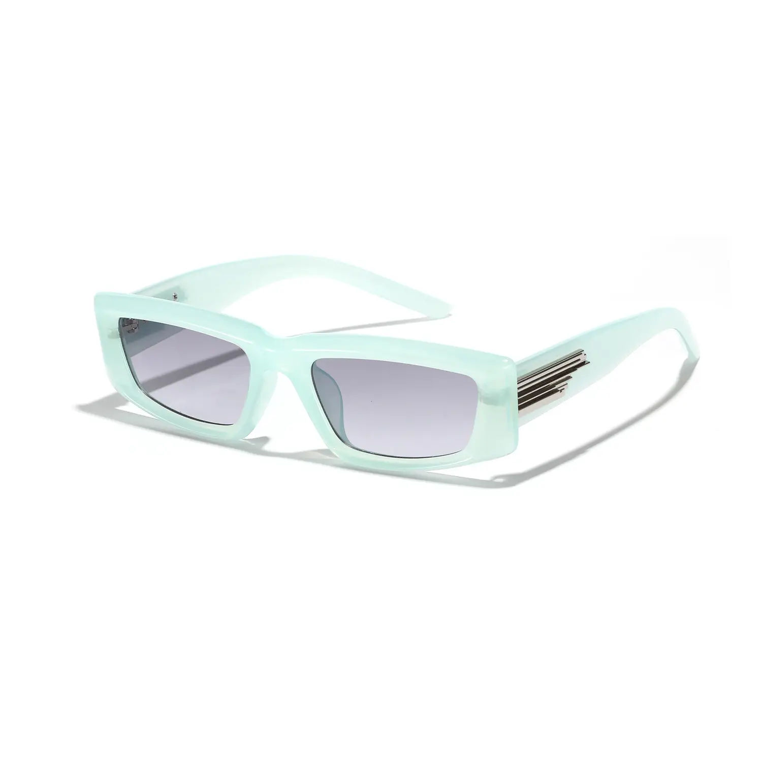 Men's Grey Square Sunglasses Dark Lenses Y2K