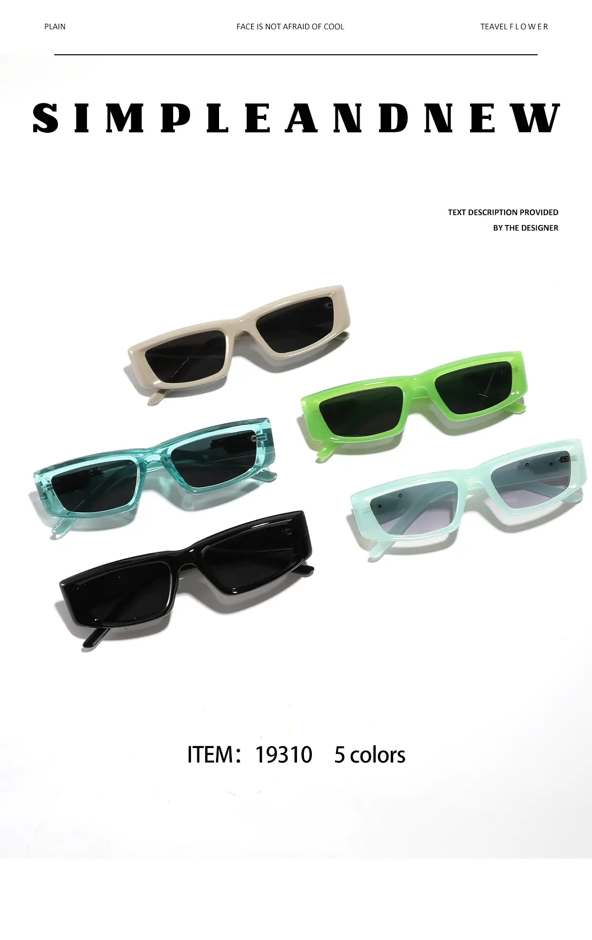 Men's Grey Square Sunglasses Dark Lenses Y2K — feature 2