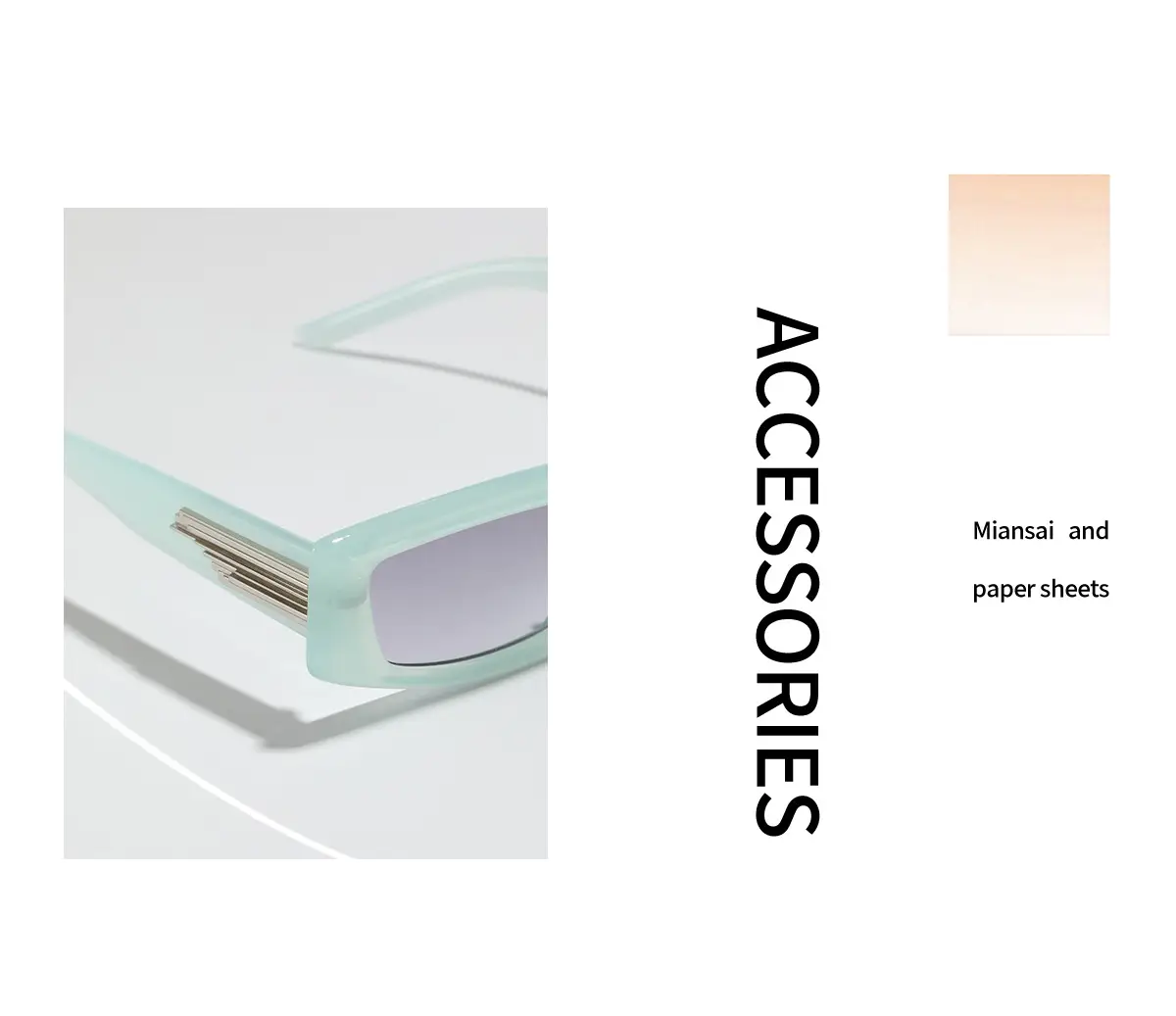Men's Grey Square Sunglasses Dark Lenses Y2K — feature 3