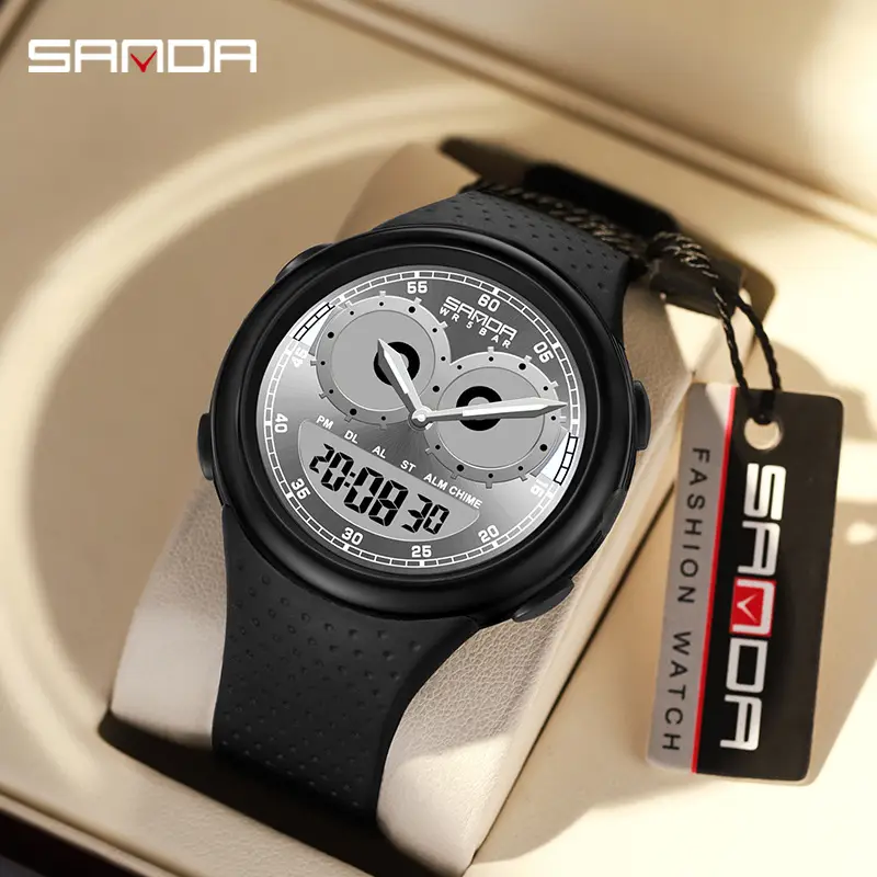 Sanda Dual Display Electronic Watch for Men Women - Image 6