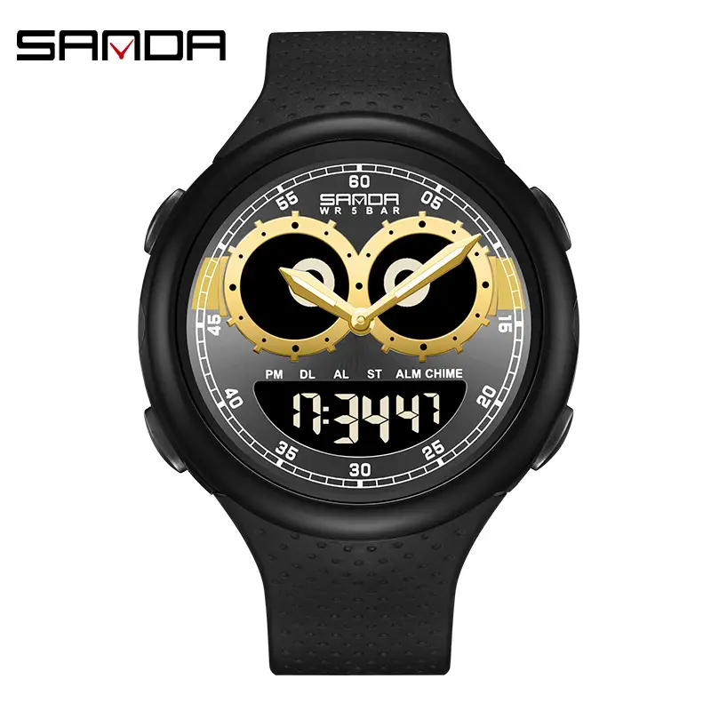 Sanda Dual Display Electronic Watch for Men Women - Image 5