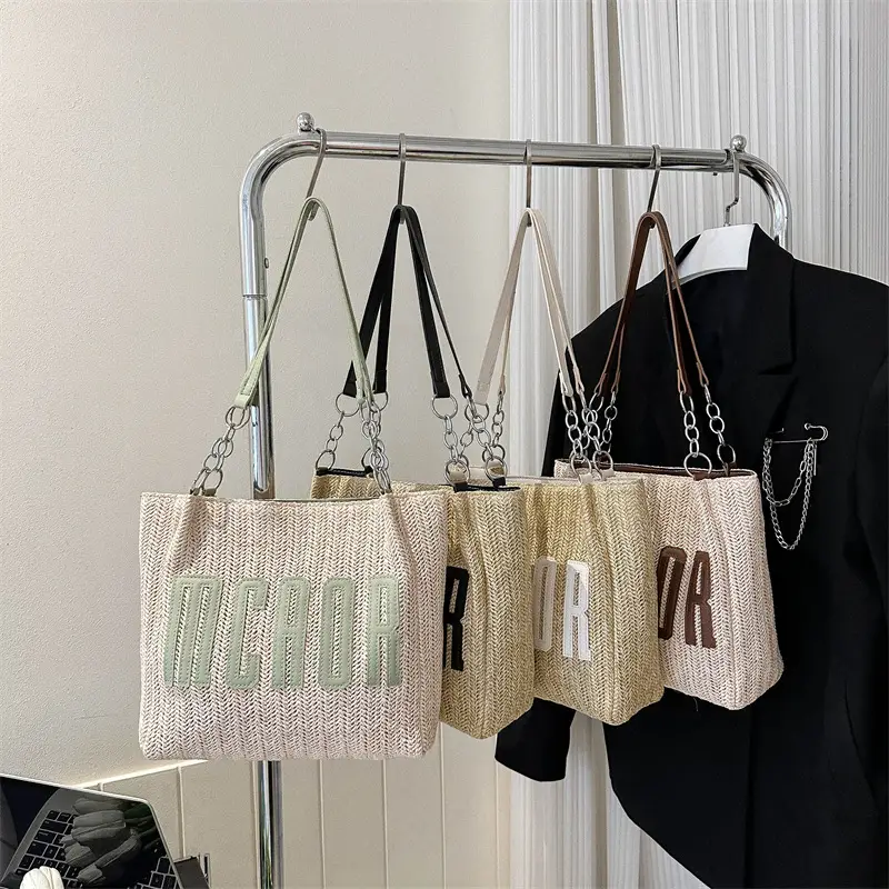 Korean Style Large Bag Women 2023 Summer Letter Bag - Image 5