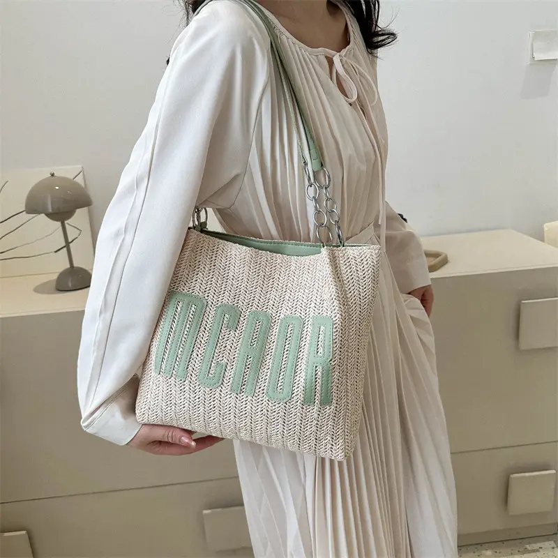 Korean Style Large Bag Women 2023 Summer Letter Bag - Image 6