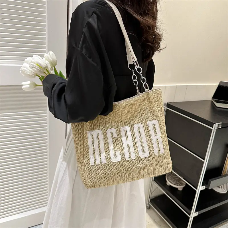 Korean Style Large Bag Women 2023 Summer Letter Bag - Image 7