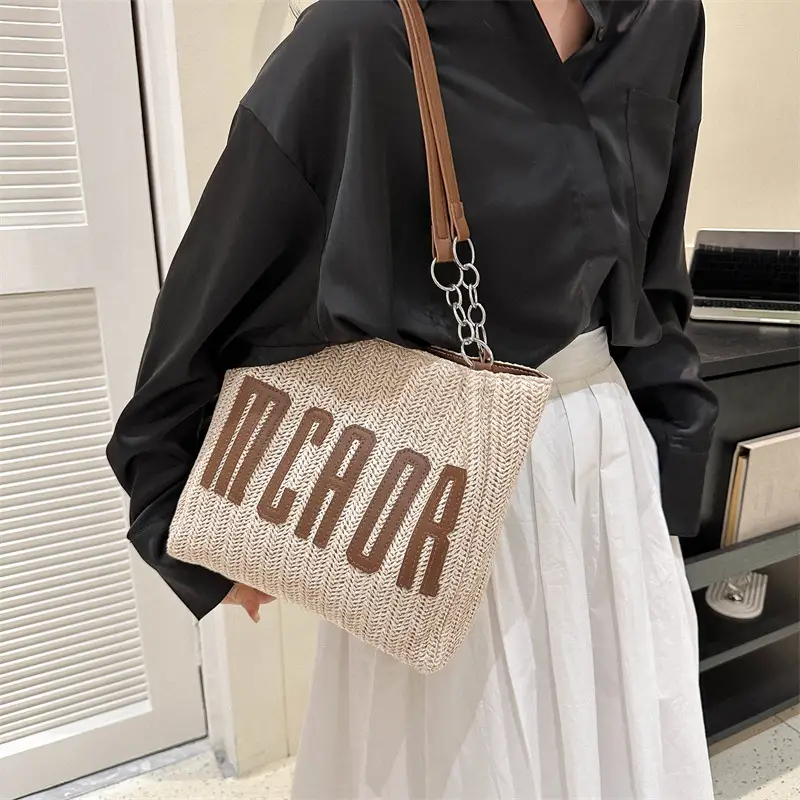 Korean Style Large Bag Women 2023 Summer Letter Bag - Image 8