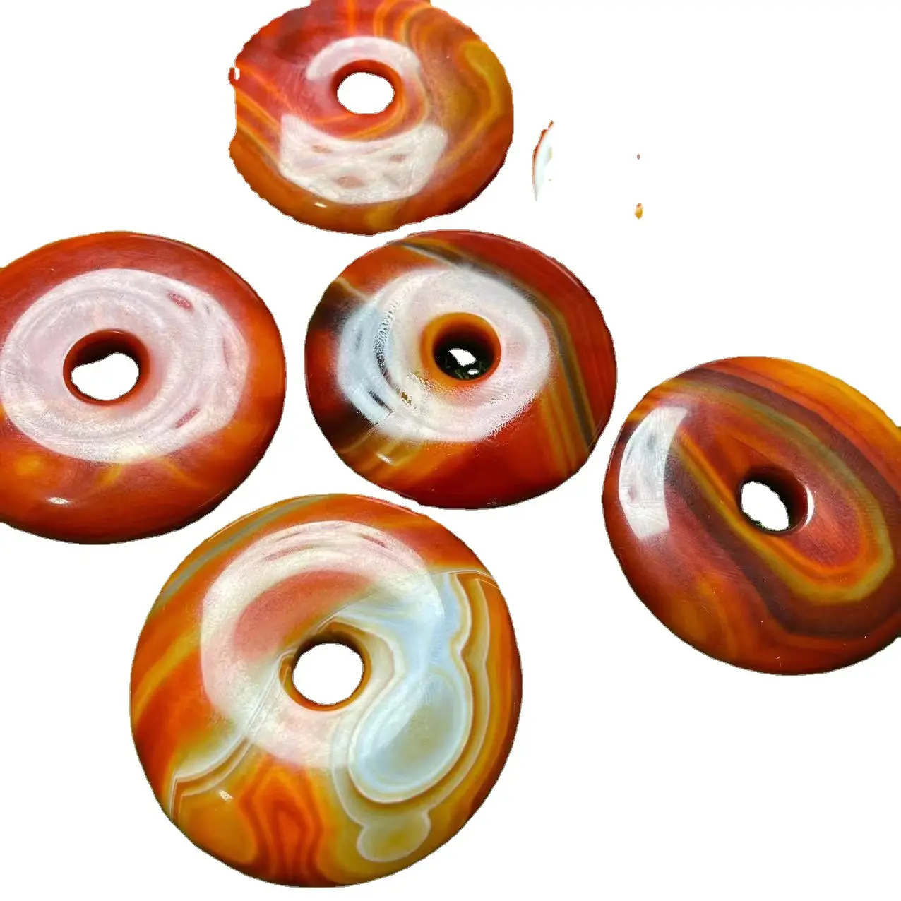Warring States Red Agate Buckle 50mm High Gloss - Image 5