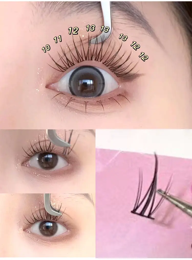 Cute Ciliary Eyelashes Black Terrier 10 Rows — feature 8
