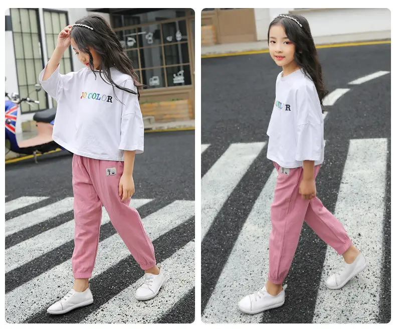 Summer Light Blue Mosquito Proof Boys Girls Pants — feature 14