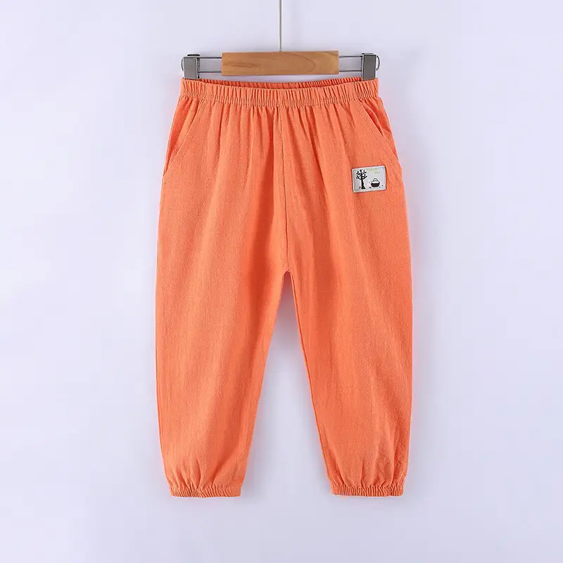 Summer Light Blue Mosquito Proof Boys Girls Pants - Image 4
