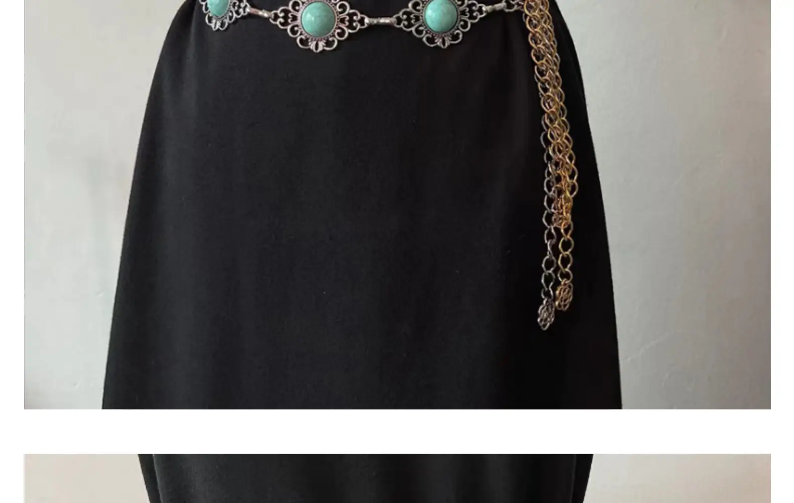 Gold Turquoise Chain Waist Belt for Women Bohemian Style — feature 13