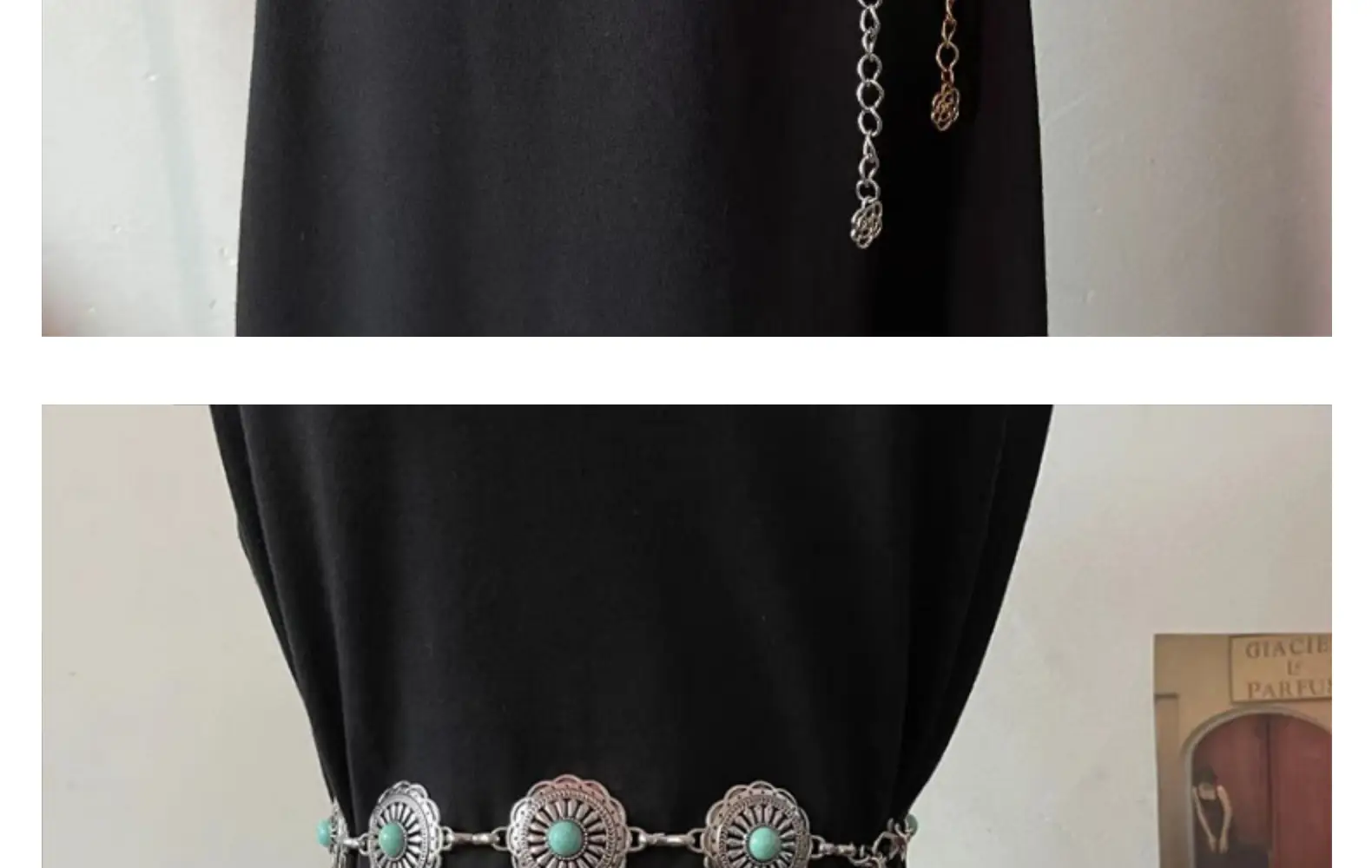 Gold Turquoise Chain Waist Belt for Women Bohemian Style — feature 15