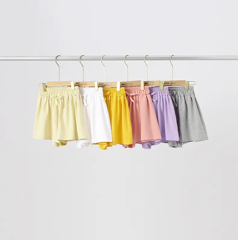 Girls Gray Korean Style Casual Shorts Bow — feature 33