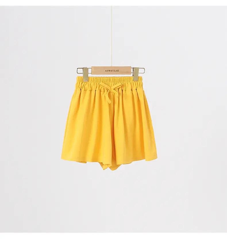 Girls Gray Korean Style Casual Shorts Bow — feature 38