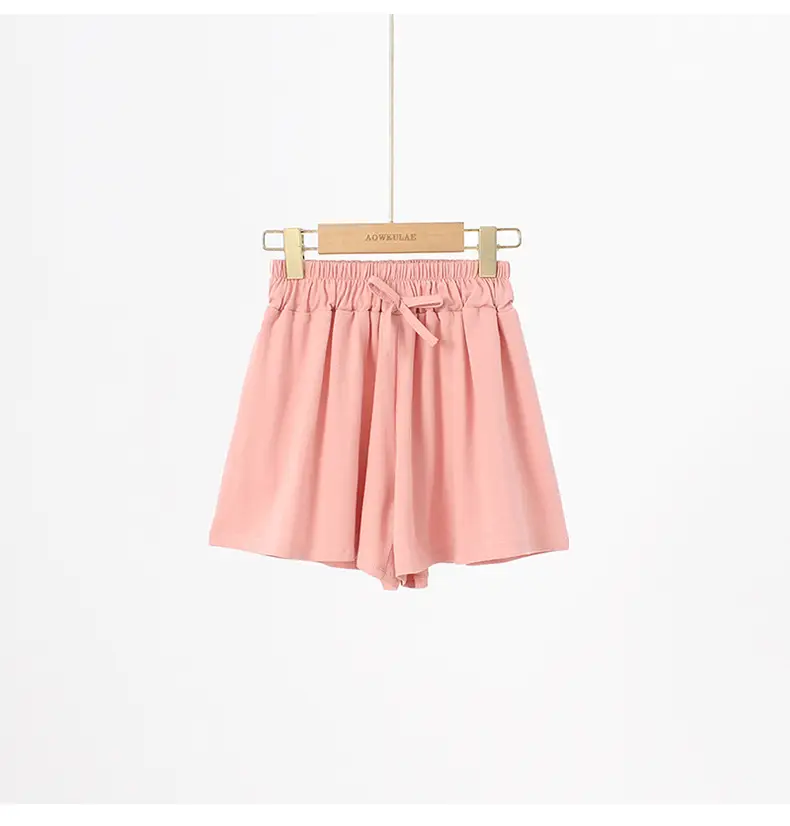 Girls Gray Korean Style Casual Shorts Bow — feature 39