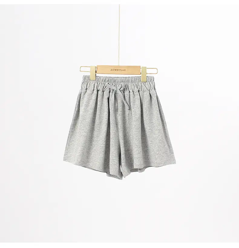 Girls Gray Korean Style Casual Shorts Bow — feature 40