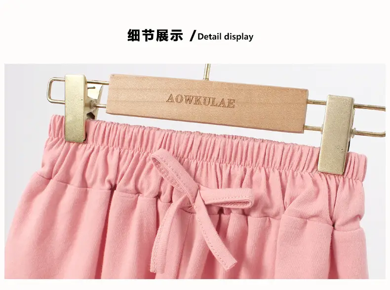 Girls Gray Korean Style Casual Shorts Bow — feature 42